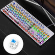 YINDIAO Electroplating Punk Mixed Light USB Mechanical Gaming Wired Keyboard, Blue Shaft (White) - free shipping - PMC TechLife - Order now!