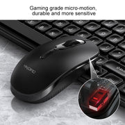 YINDIAO V3 Max Business Office Silent Wireless Keyboard Mouse Set (Black)