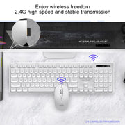 YINDIAO V3 Max Business Office Silent Wireless Keyboard Mouse Set (Black)