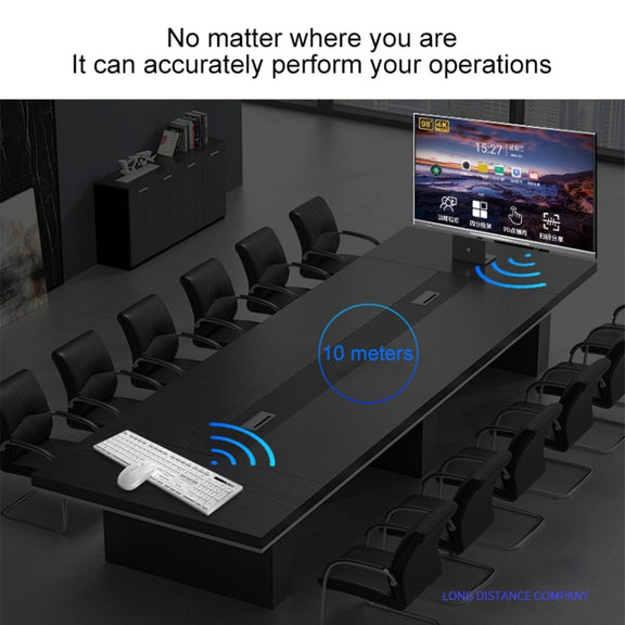 YINDIAO V3 Max Business Office Silent Wireless Keyboard Mouse Set (Black)