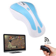 PR-01 6D Gyroscope Fly Air Mouse 2.4G USB Receiver 1600 DPI Wireless Optical Mouse for Computer PC Android Smart TV Box (Blue + White) - Wireless Mice by PMC TechLife | Online Shopping South Africa | PMC TechLife | Buy Now Pay Later Mobicred