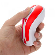 PR-01 6D Gyroscope Fly Air Mouse 2.4G USB Receiver 1600 DPI Wireless Optical Mouse for Computer PC Android Smart TV Box (Red + White)