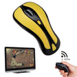 PR-01 6D Gyroscope Fly Air Mouse 2.4G USB Receiver 1600 DPI Wireless Optical Mouse for Computer PC Android Smart TV Box (Yellow + Black) - Wireless Mice by PMC TechLife | Online Shopping South Africa | PMC TechLife | Buy Now Pay Later Mobicred