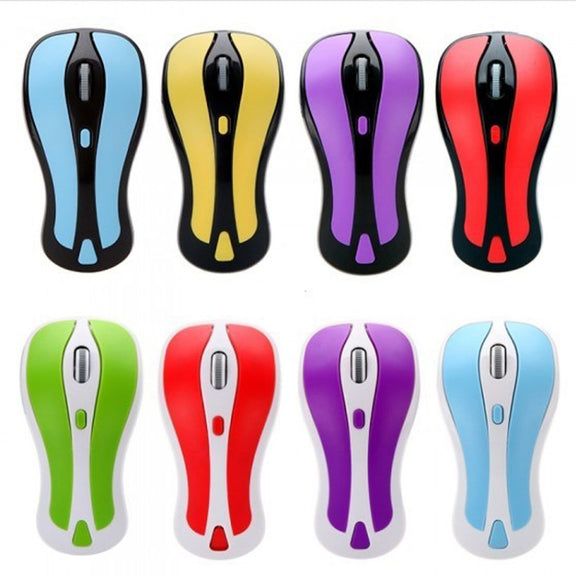 PR-01 6D Gyroscope Fly Air Mouse 2.4G USB Receiver 1600 DPI Wireless Optical Mouse for Computer PC Android Smart TV Box (Red + White)
