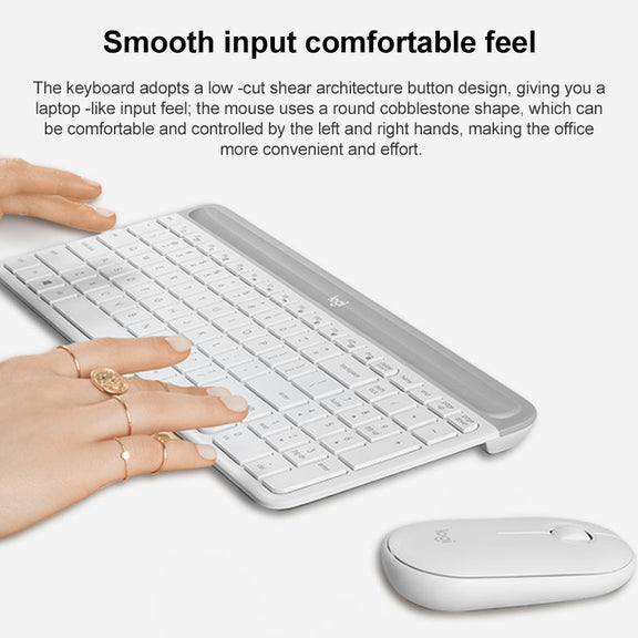 Logitech MK470 Wireless Silence Keyboard Mouse Set (Black)
