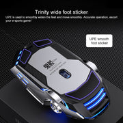 YINDIAO 3200DPI 4-modes Adjustable 7-keys RGB Light Wired Gaming Mechanical Mouse, Style: Audio Version (Black)