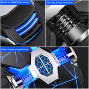 YINDIAO 3200DPI 4-modes Adjustable 7-keys RGB Light Wired Gaming Mechanical Mouse, Style: Audio Version (White)