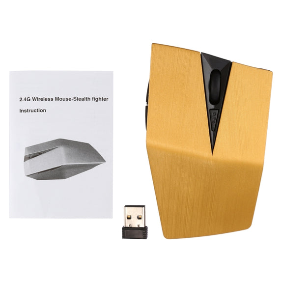 2.4GHz USB Receiver Adjustable 1200 DPI Wireless Optical Mouse for Computer PC Laptop (Yellow)