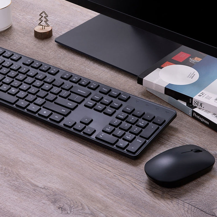 Original Xiaomi 2.4GHz Wireless Keyboard + Mouse Set 2 for Notebook Desktop Laptop(Black)