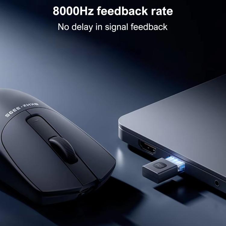 Original Xiaomi  Mouse X1 Wired Wireless 2.4G TTC Micro Switches 8000Hz 26000 DPI Gaming Mouse (White)