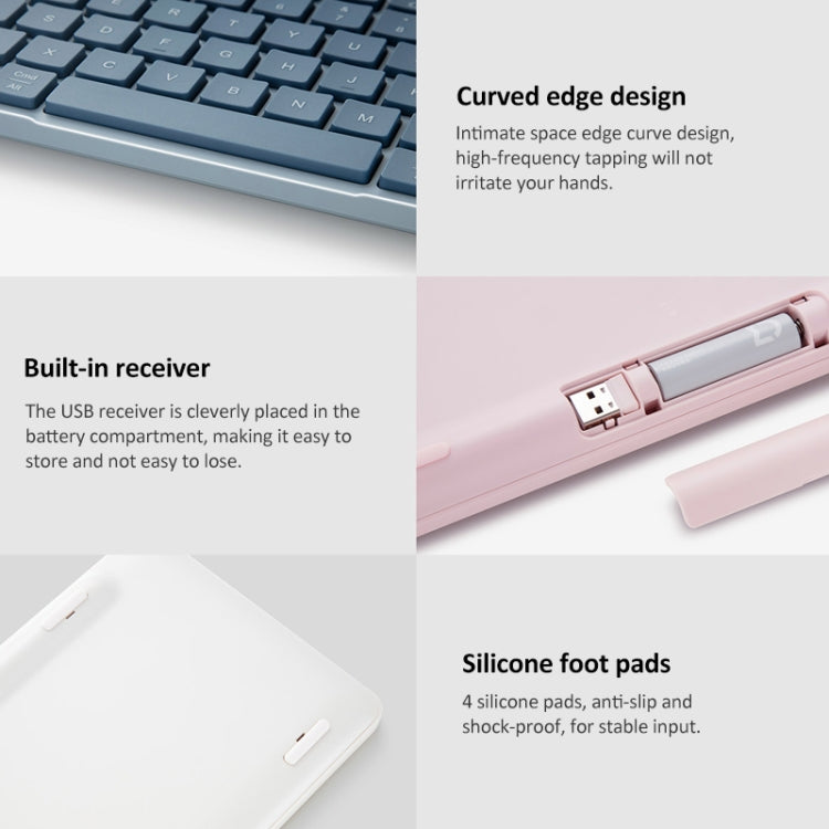 Original Xiaomi XMBXJP01YM 85 Keys Portable Dual-mode Keyboard (Beige White)