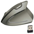 HXSJ T24 6 Buttons 2400 DPI 2.4G Wireless Vertical Ergonomic Mouse with USB Receiver(Grey) - free shipping - PMC TechLife - Order now!
