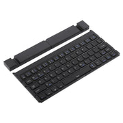 GK808 Ultra-thin Foldable Bluetooth V3.0 Keyboard, Built-in Holder, Support Android / iOS / Windows System(Black)