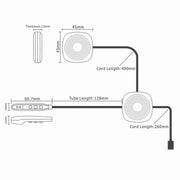 T2 Bluetooth V5.0 Helmet Headset 5V for Motorcycle Driving with Anti-interference Microphone