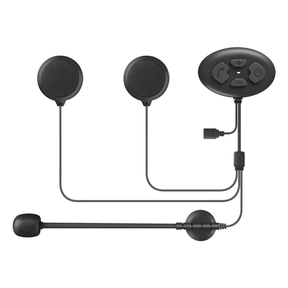 Dier DK12 800m Helmet Wireless Bluetooth Headset 5.0 Water-resistant Double Motorcycle Call Headset With Intercom Function