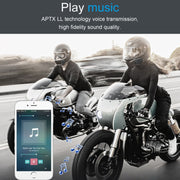 Dier DK12 800m Helmet Wireless Bluetooth Headset 5.0 Water-resistant Double Motorcycle Call Headset With Intercom Function