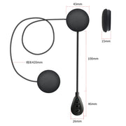 T6 Motorcycle Helmet Bluetooth V5.0 Headset