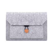 ND06 Multi-purpose Felt Button Laptop Inner Bag for 12.5 inch Laptop(Grey)