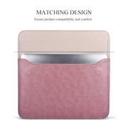 PU01S PU Leather Horizontal Invisible Magnetic Buckle Laptop Inner Bag for 15.4 inch laptops (Grey)