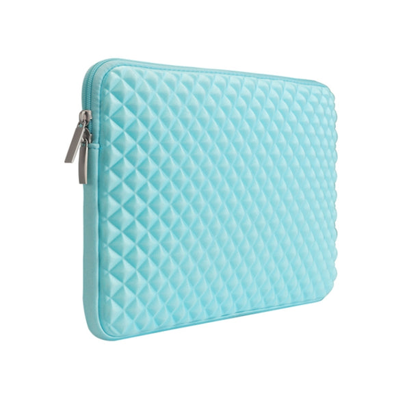 Diamond Texture Laptop Liner Bag, Size: 13.3 inch (Mint Green)