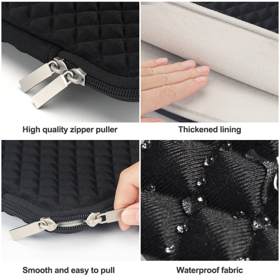 Diamond Texture Laptop Liner Bag, Size: 13.3 inch (Pink)