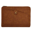 Universal Genuine Leather Business Zipper Laptop Tablet Bag For 15 inch and Below(Brown) - 15 inch by PMC TechLife | Online Shopping South Africa | PMC TechLife | Buy Now Pay Later Mobicred