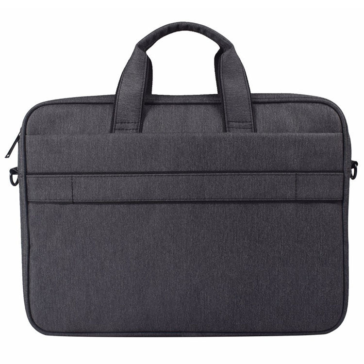 DJ03 Water-resistant Anti-scratch Anti-theft One-shoulder Handbag for 13.3 inch Laptops, with Suitcase Belt(Black)