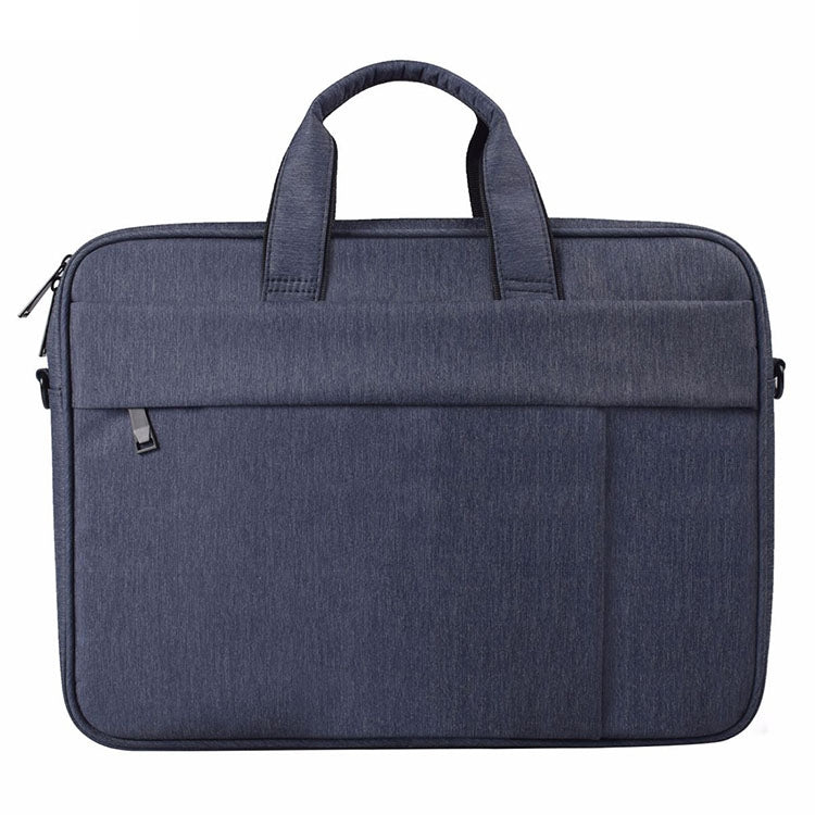 DJ03 Water-resistant Anti-scratch Anti-theft One-shoulder Handbag for 13.3 inch Laptops, with Suitcase Belt(Navy Blue)