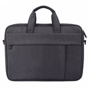 DJ03 Water-resistant Anti-scratch Anti-theft One-shoulder Handbag for 14.1 inch Laptops, with Suitcase Belt(Black)