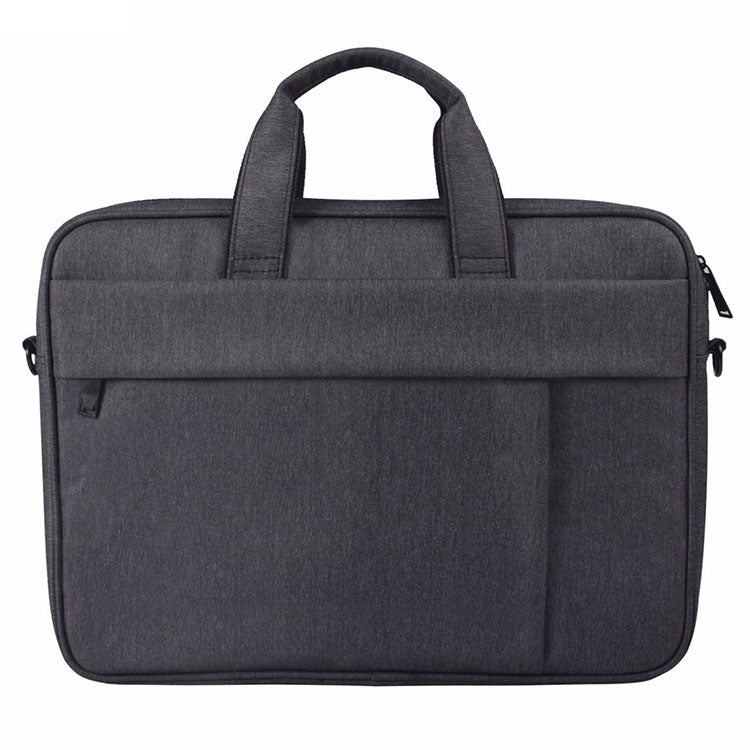 DJ03 Water-resistant Anti-scratch Anti-theft One-shoulder Handbag for 15.6 inch Laptops, with Suitcase Belt(Black)