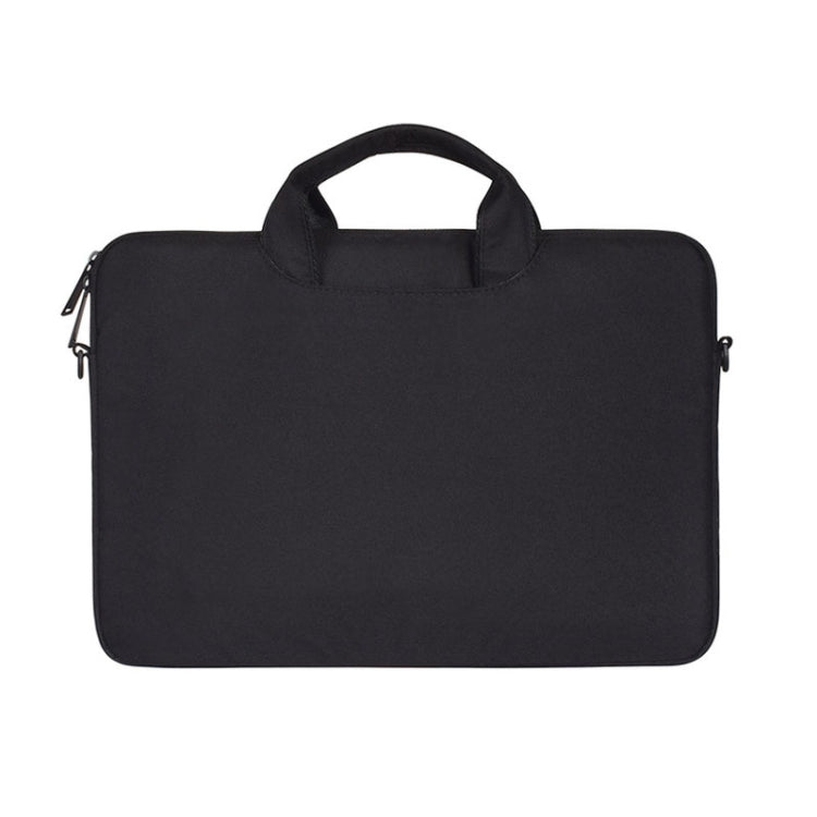 ST01S Water-resistant Oxford Cloth Hidden Portable Strap One-shoulder Handbag for 14.1 inch Laptops(Black)