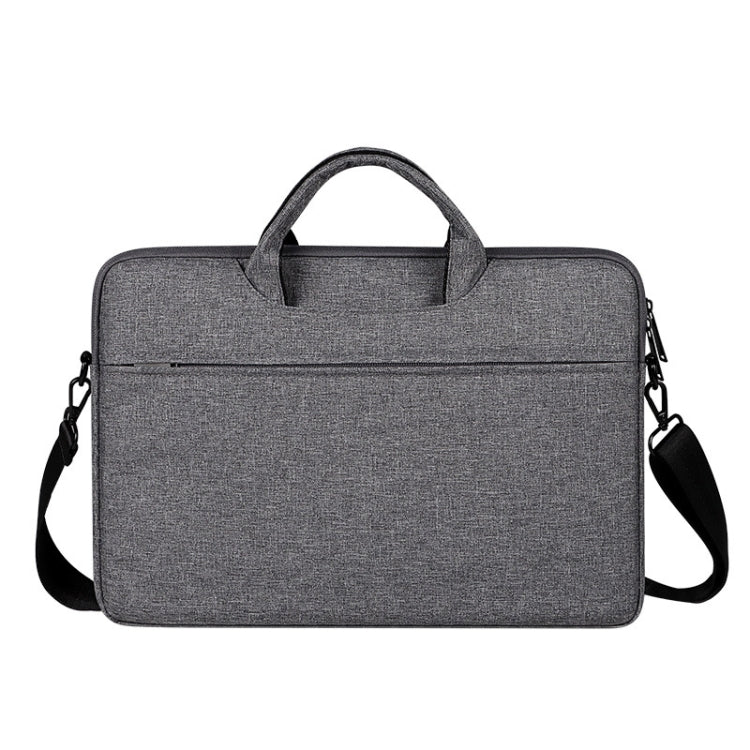 ST01S Water-resistant Oxford Cloth Hidden Portable Strap One-shoulder Handbag for 14.1 inch Laptops (Dark Gray)