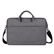 ST01S Water-resistant Oxford Cloth Hidden Portable Strap One-shoulder Handbag for 14.1 inch Laptops (Dark Gray)