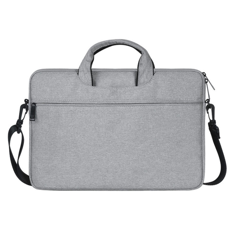 ST01S Water-resistant Oxford Cloth Hidden Portable Strap One-shoulder Handbag for 14.1 inch Laptops(Light Grey)