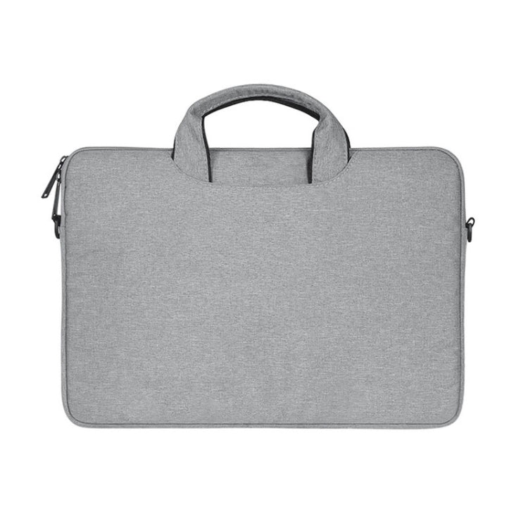 ST01S Water-resistant Oxford Cloth Hidden Portable Strap One-shoulder Handbag for 14.1 inch Laptops(Light Grey)