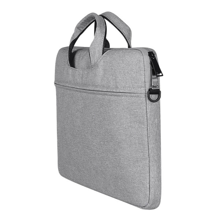 ST01S Water-resistant Oxford Cloth Hidden Portable Strap One-shoulder Handbag for 14.1 inch Laptops(Light Grey)