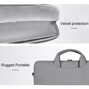 ST01S Water-resistant Oxford Cloth Hidden Portable Strap One-shoulder Handbag for 15.6 inch Laptops(Light Grey)
