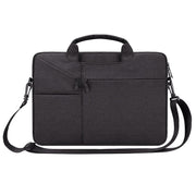 ST02S Water-resistant Tear Resistance Hidden Portable Strap One-shoulder Handbag for 13.3 inch Laptops, with Suitcase Belt(Black)