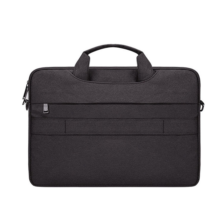 ST02S Water-resistant Tear Resistance Hidden Portable Strap One-shoulder Handbag for 13.3 inch Laptops, with Suitcase Belt(Black)