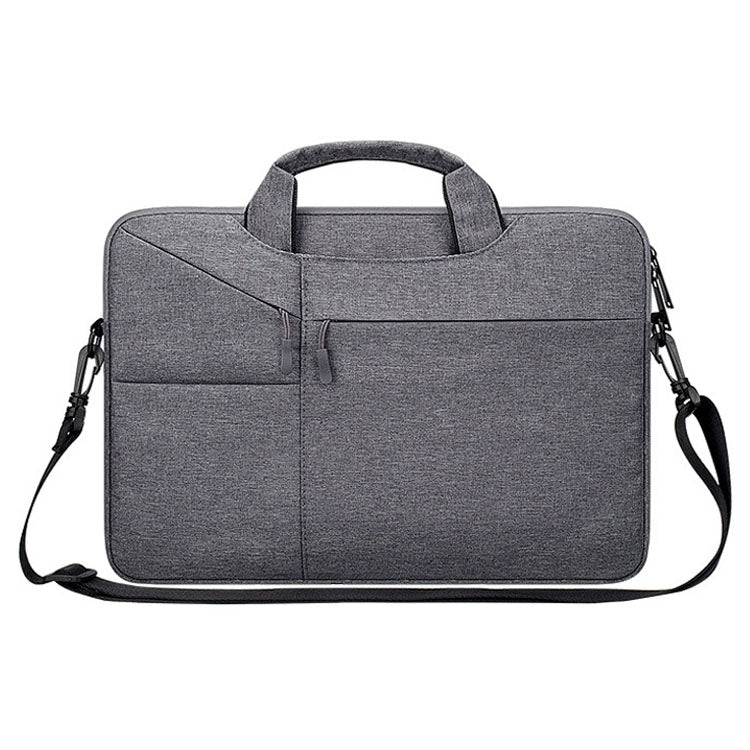 ST02S Water-resistant Tear Resistance Hidden Portable Strap One-shoulder Handbag for 13.3 inch Laptops, with Suitcase Belt(Dark Gray)
