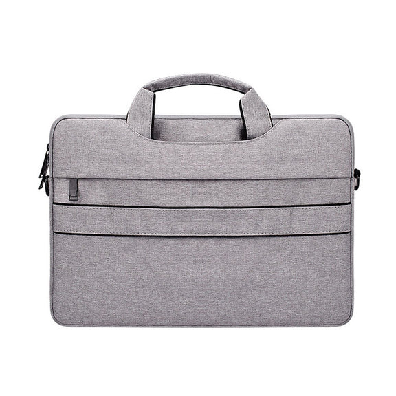 ST02S Water-resistant Tear Resistance Hidden Portable Strap One-shoulder Handbag for 13.3 inch Laptops, with Suitcase Belt(Light Grey)