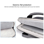 ST02S Water-resistant Tear Resistance Hidden Portable Strap One-shoulder Handbag for 13.3 inch Laptops, with Suitcase Belt(Light Grey)
