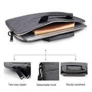 ST02S Water-resistant Tear Resistance Hidden Portable Strap One-shoulder Handbag for 13.3 inch Laptops, with Suitcase Belt(Navy Blue)