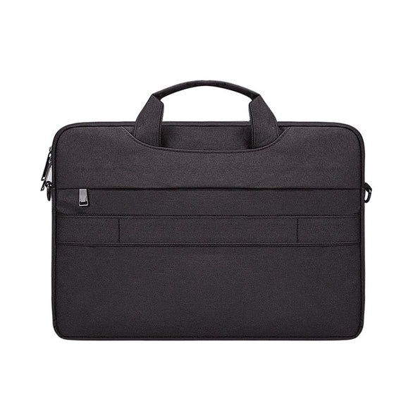 ST02S Water-resistant Tear Resistance Hidden Portable Strap One-shoulder Handbag for 15.6 inch Laptops, with Suitcase Belt(Black)