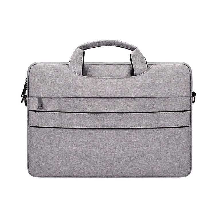 ST02S Water-resistant Tear Resistance Hidden Portable Strap One-shoulder Handbag for 15.6 inch Laptops, with Suitcase Belt(Light Grey)