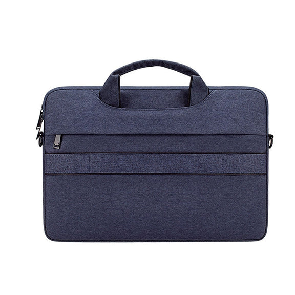 ST02S Water-resistant Tear Resistance Hidden Portable Strap One-shoulder Handbag for 15.6 inch Laptops, with Suitcase Belt(Navy Blue)