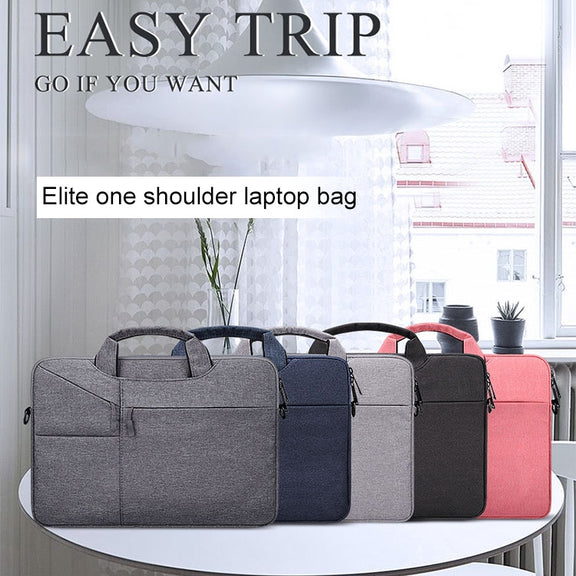 ST02S Water-resistant Tear Resistance Hidden Portable Strap One-shoulder Handbag for 15.6 inch Laptops, with Suitcase Belt(Pink)