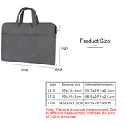 ST06 Water-resistant PU Leather Zipper Hidden Portable Strap One-shoulder Handbag for 13.3 inch Laptops, with Suitcase Belt(Dark Gray)