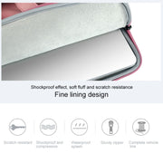 ST06 Water-resistant PU Leather Zipper Hidden Portable Strap One-shoulder Handbag for 13.3 inch Laptops, with Suitcase Belt(Light Grey)