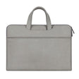 ST06 Waterproof PU Leather Zipper Hidden Portable Strap One-shoulder Handbag for 15.6 inch Laptops, with Suitcase Belt (Light Grey) - 15.6 - 17 inch by PMC TechLife | Online Shopping South Africa | PMC TechLife | Buy Now Pay Later Mobicred